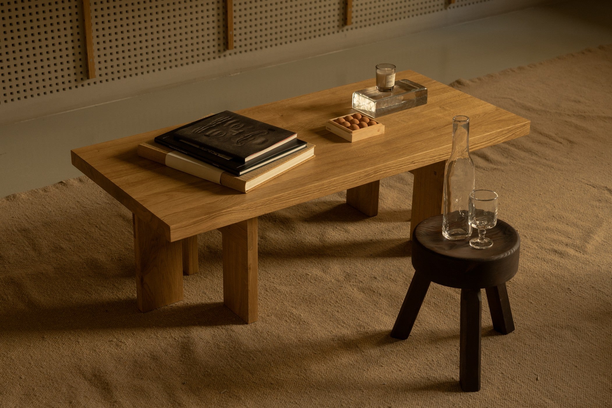 Farmhouse Coffee Table | Natural Oak | Rectangle
