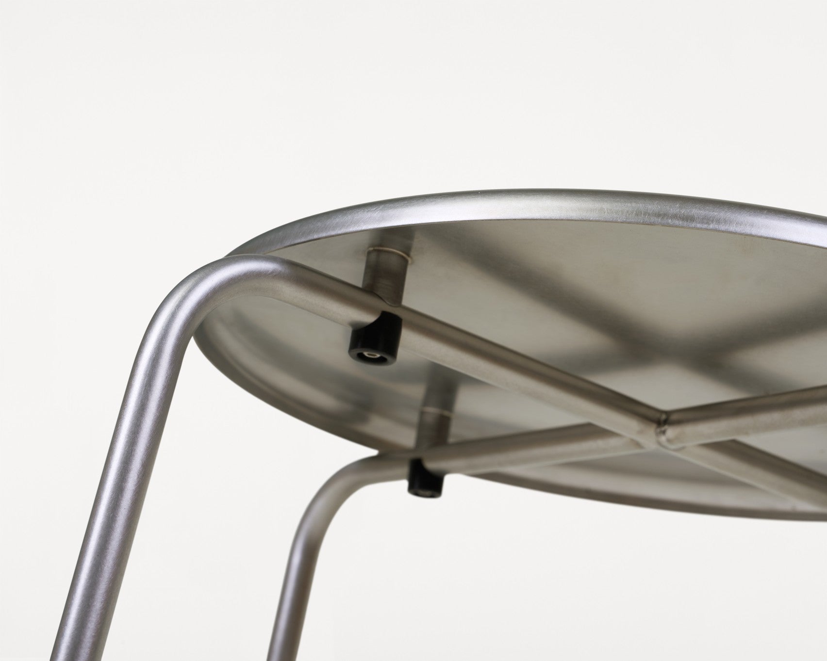 Petit Rond Stool | Stainless Steel