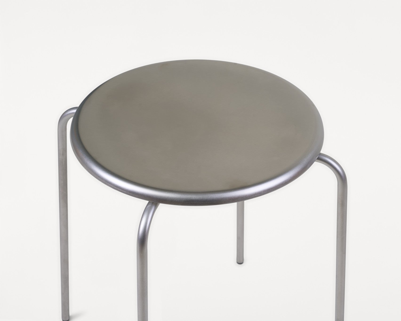 Petit Rond Stool | Stainless Steel