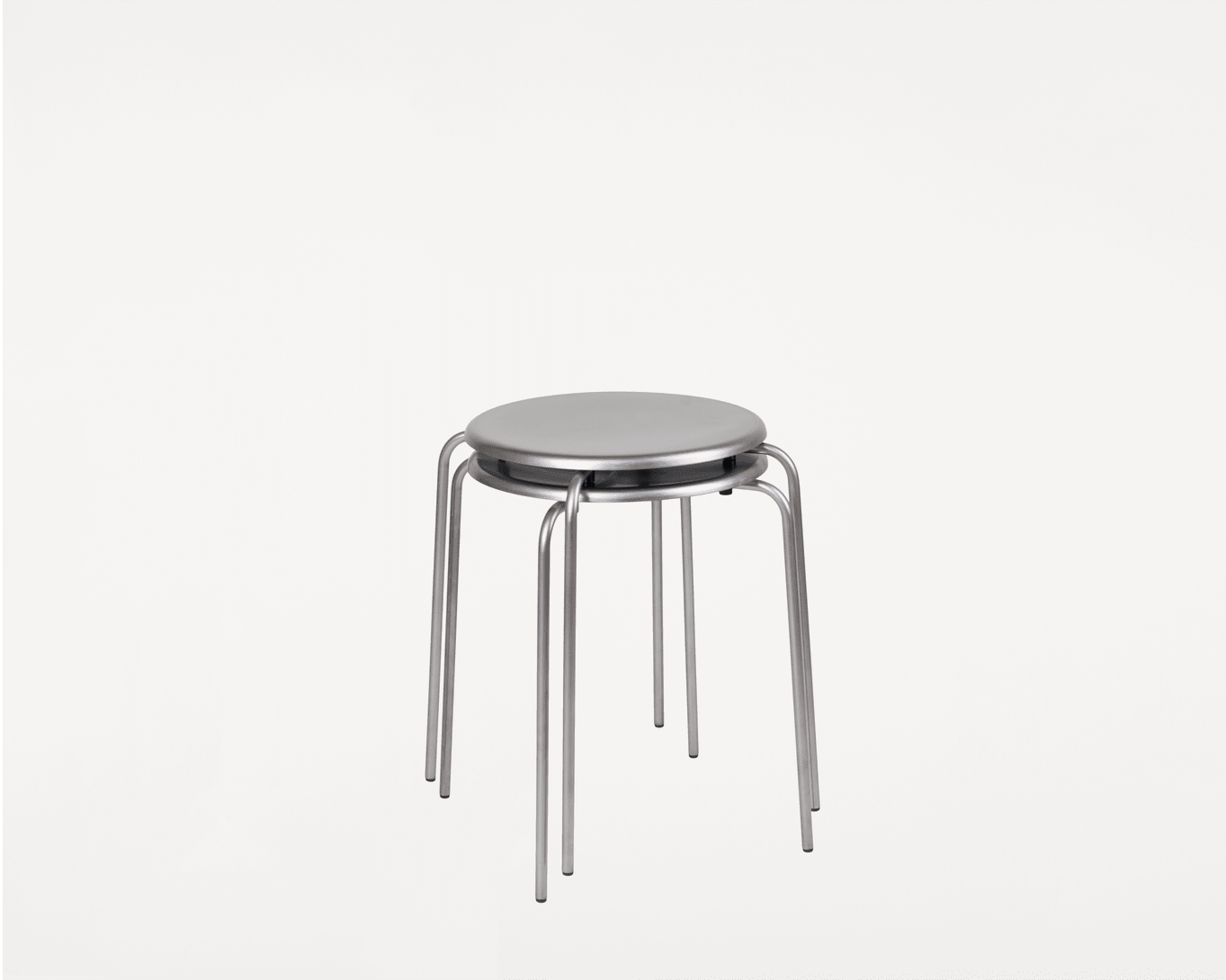 Petit Rond Stool | Stainless Steel