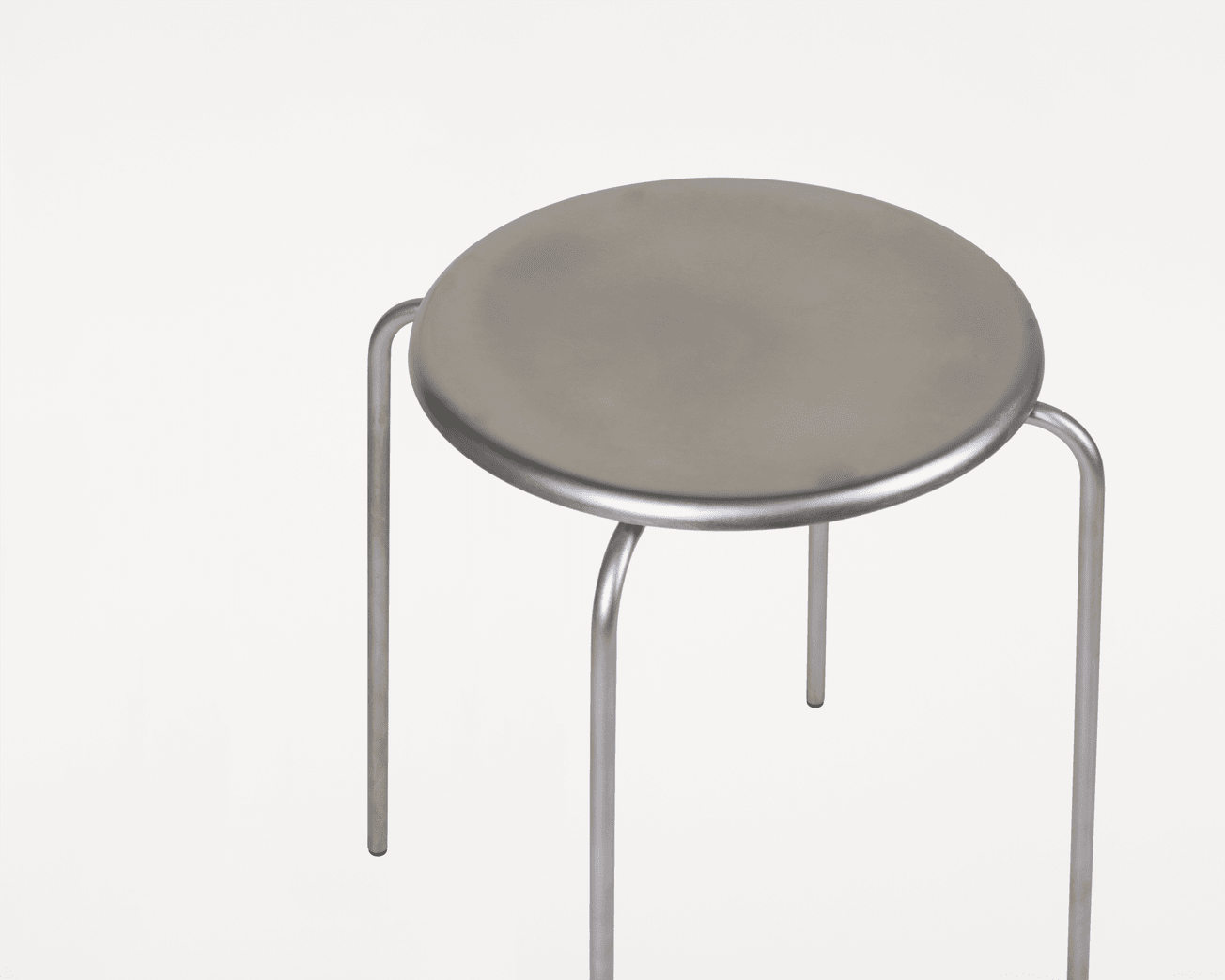 Petit Rond Stool | Stainless Steel