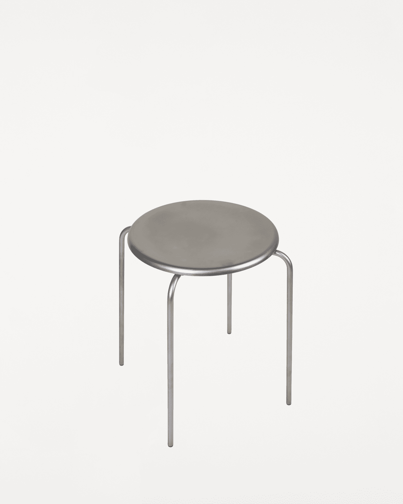 Petit Rond Stool | Stainless Steel