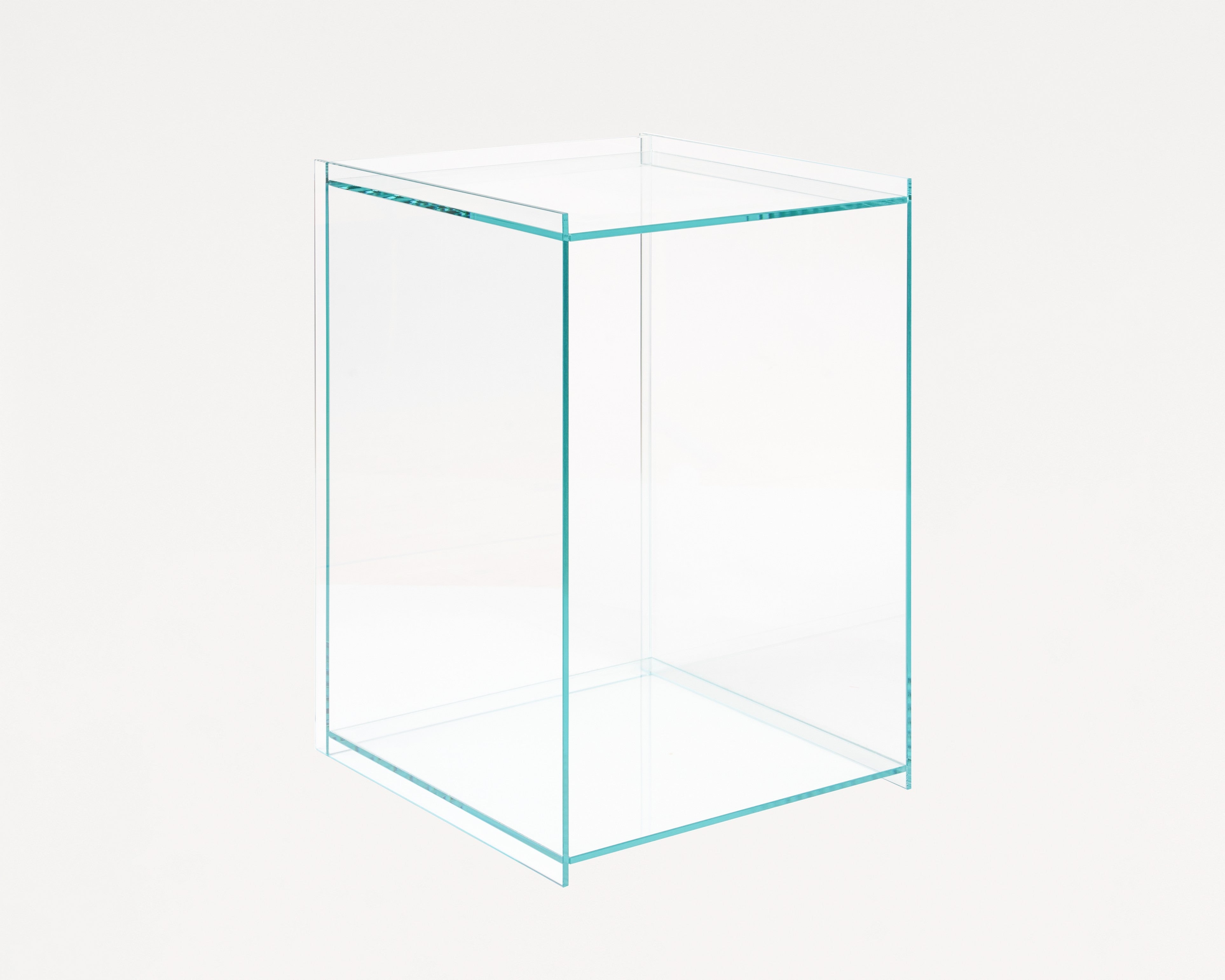Rivet Box Table | Glass