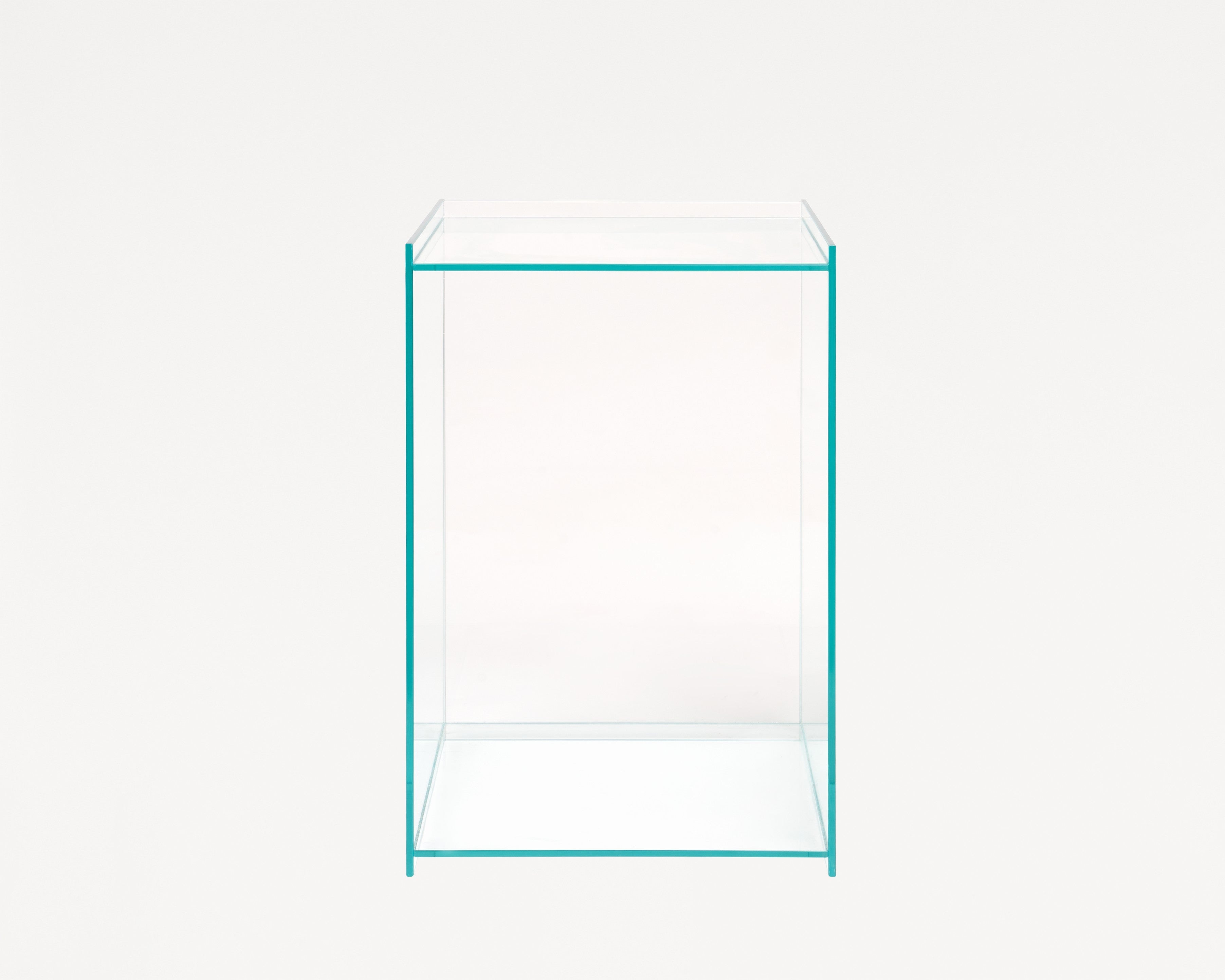 Rivet Box Table | Glass