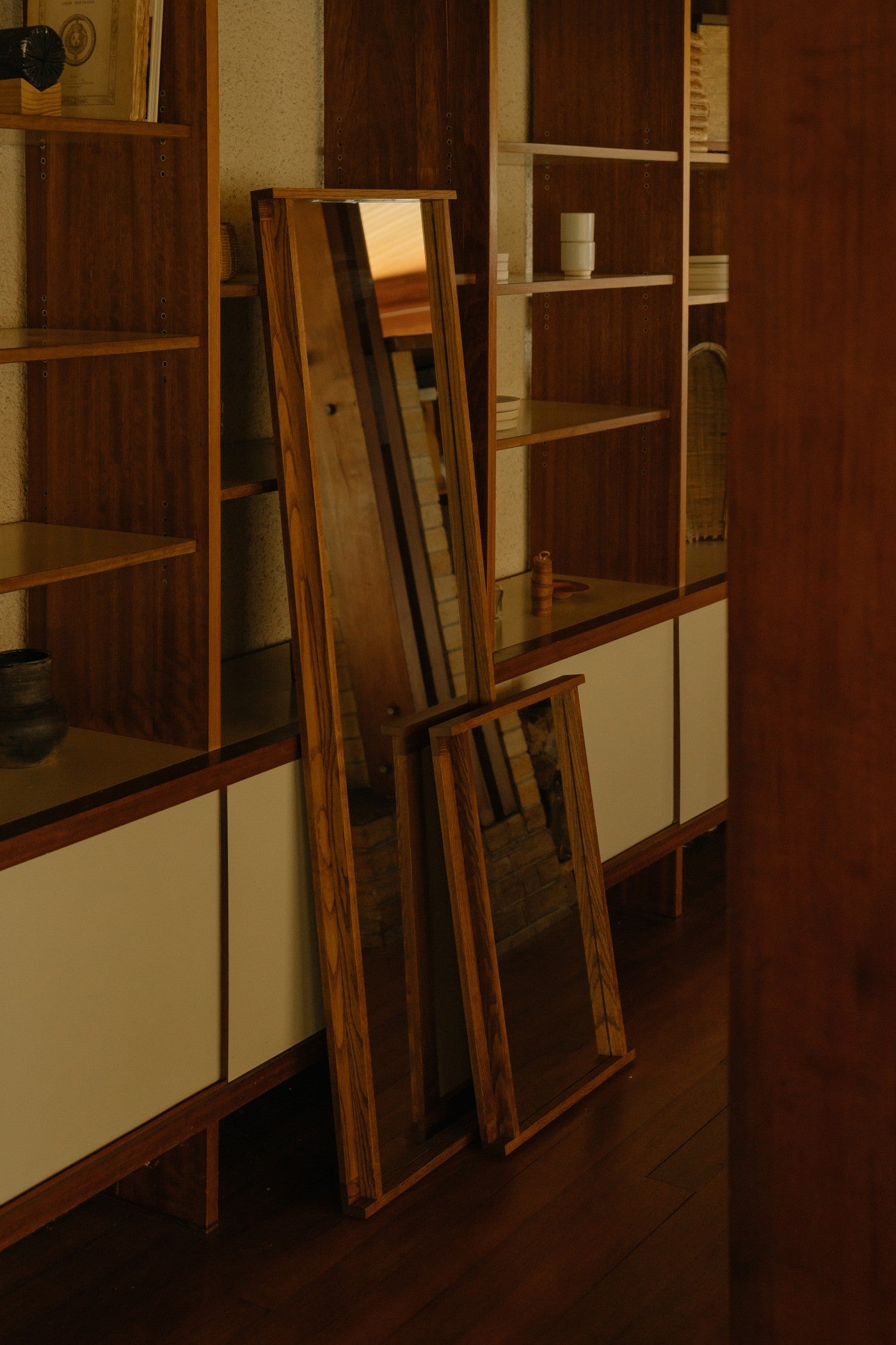 Symmetry Mirror | Honey Ash Wood | Small