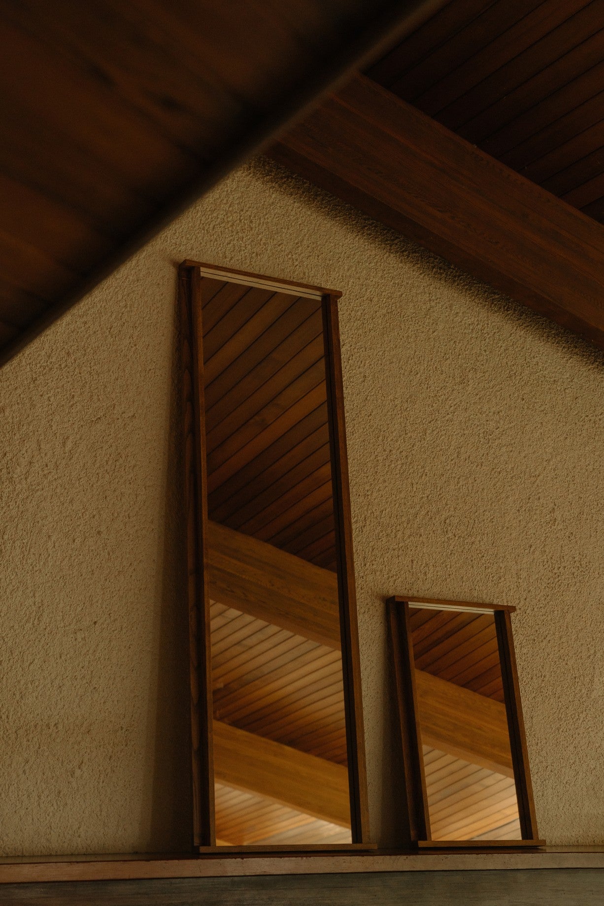 Symmetry Mirror | Honey Ash Wood | Small