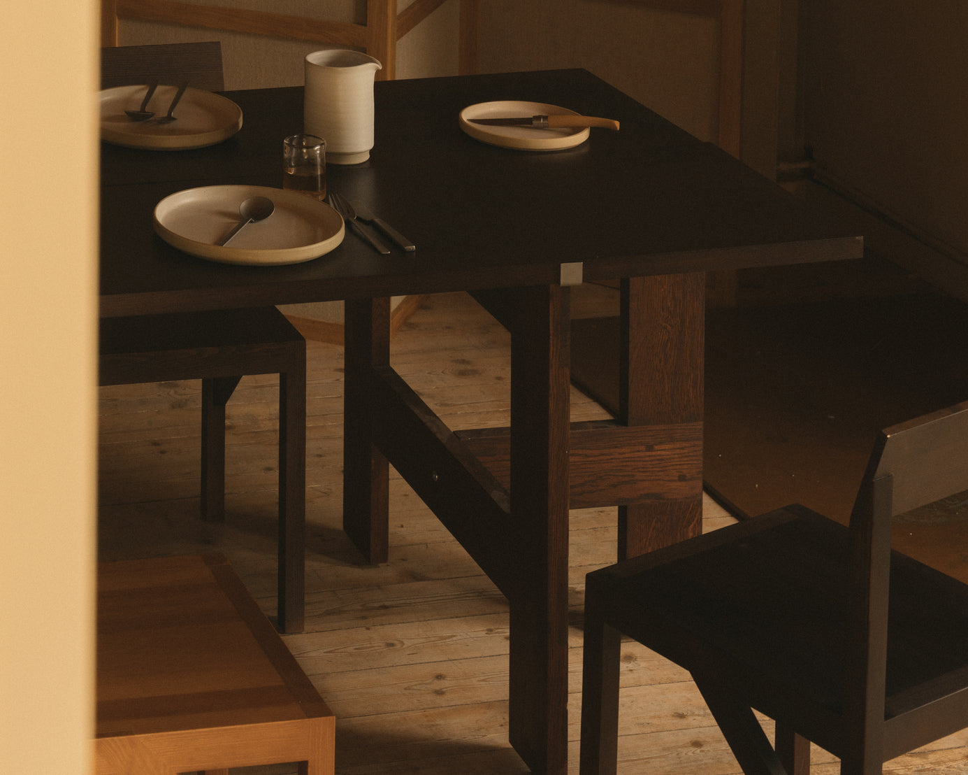 Trestle Table | Dark Oak | Planks