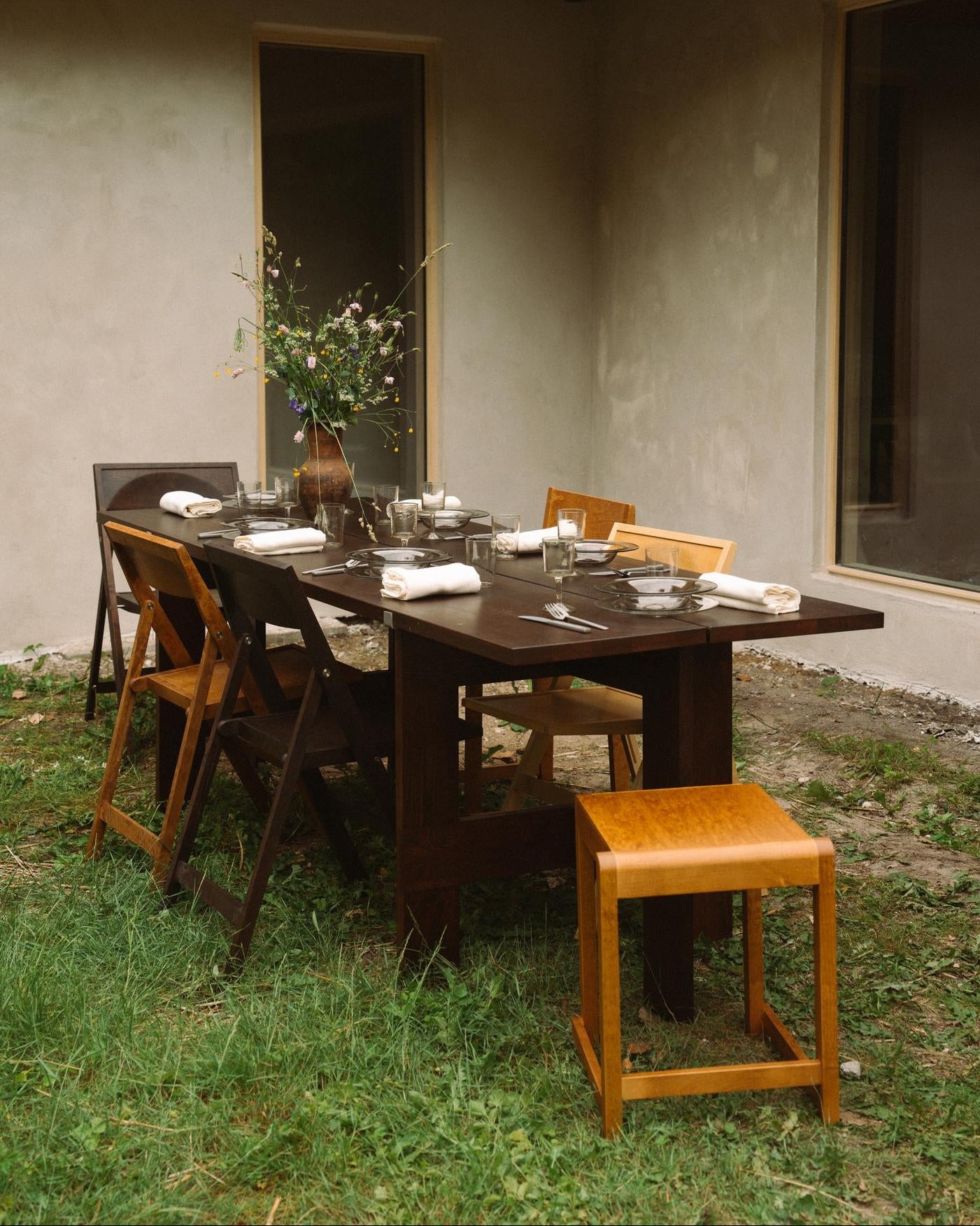 Trestle Table | Dark Oak | Planks