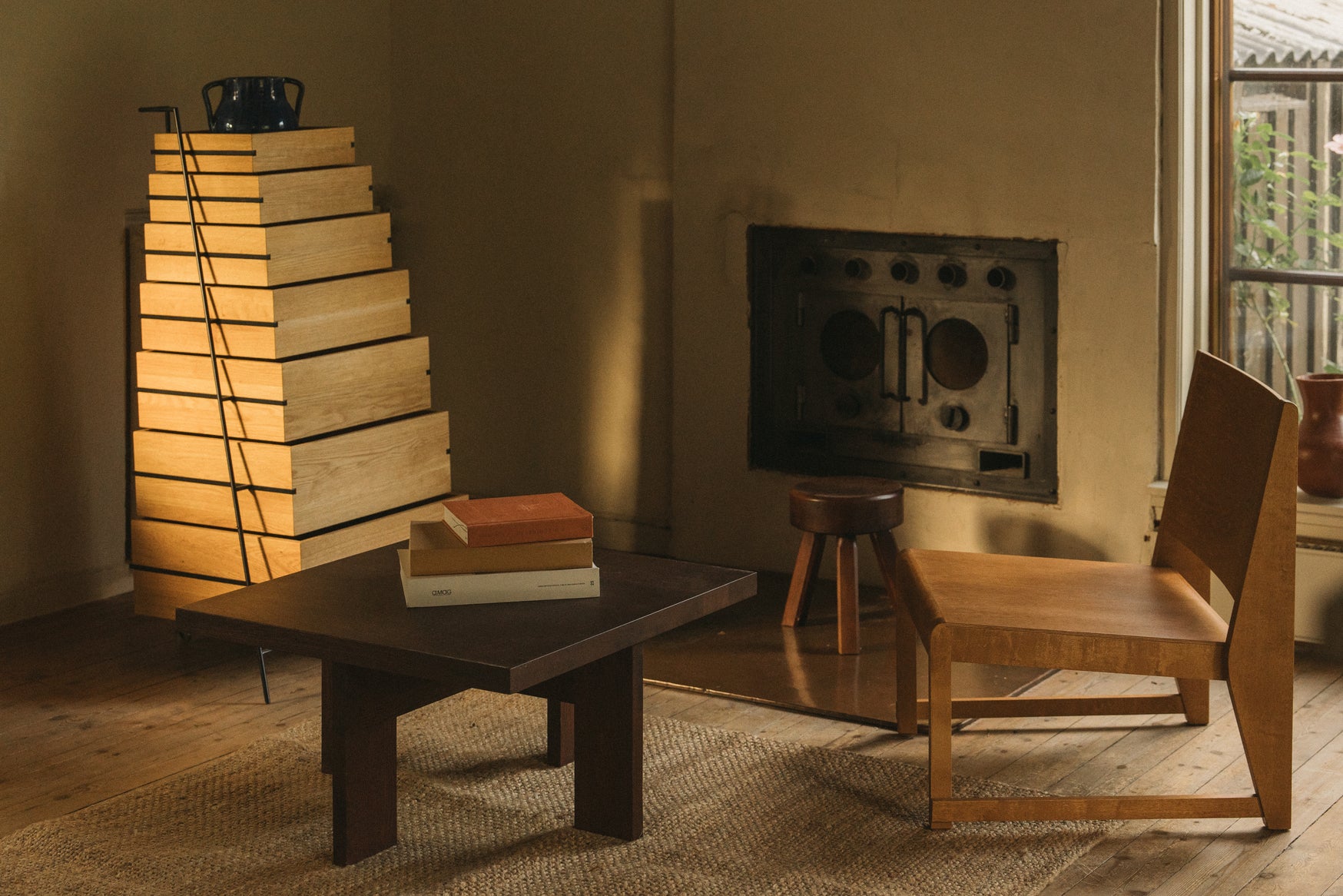 Farmhouse Coffee Table | Dark Oak | Square