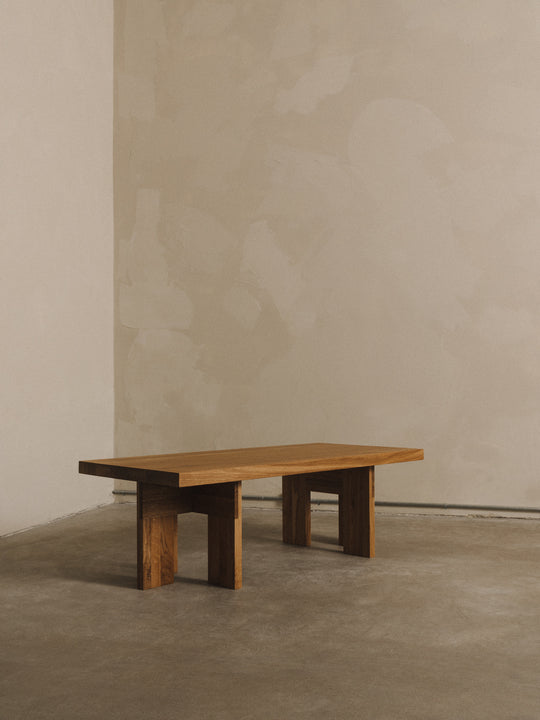 Farmhouse Coffee Table | Natural Oak | Rectangle