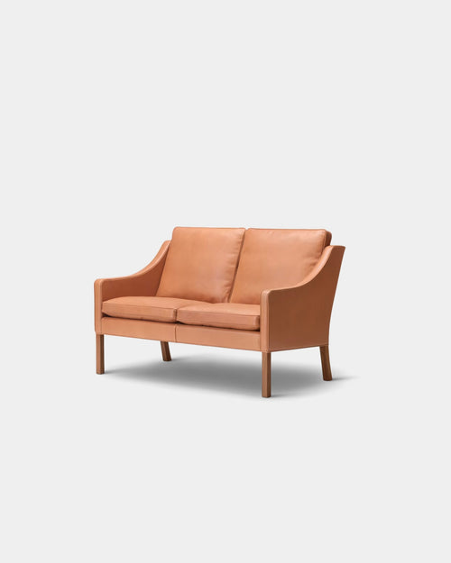 Mogensen 2208 Sofa | Cognac Leather and Oiled Walnut