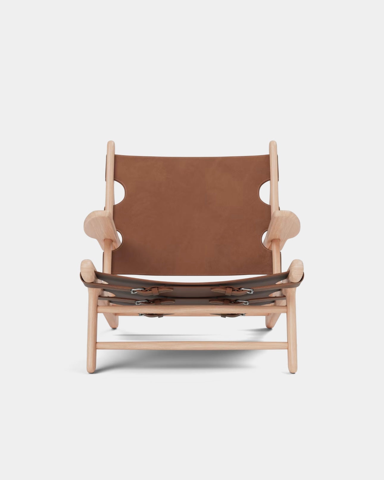 The Hunting Chair | Cognac Leather and Light Oiled Oak