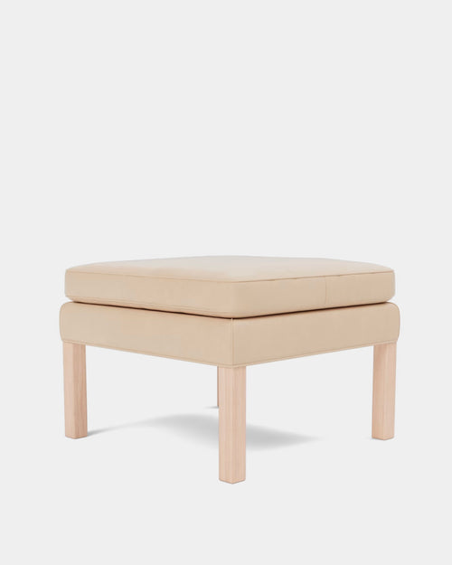 Mogensen 2202 Ottoman | Natural Leather and Soaped Oak