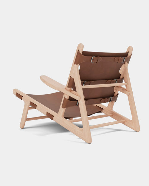 The Hunting Chair | Cognac Leather and Light Oiled Oak
