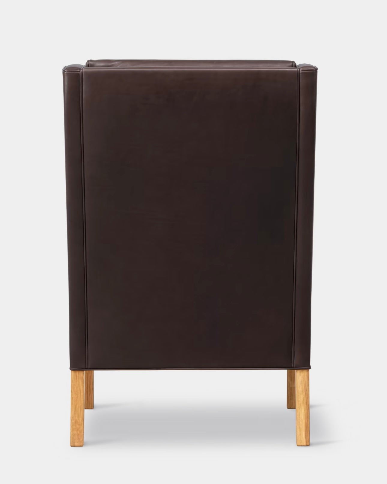 The Wing Chair | Mocca Leather and Oiled Oak