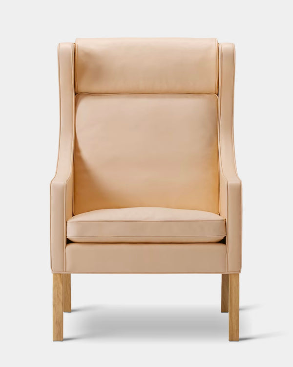 The Wing Chair | Natural Leather and Soaped Oak
