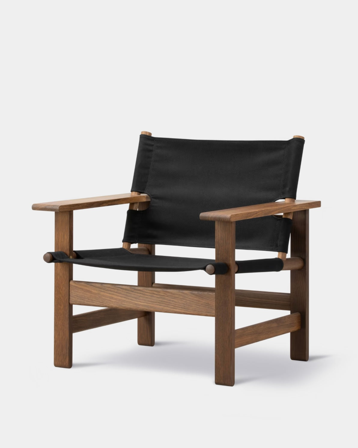 The Canvas Chair | Black Canvas and Smoked Oak