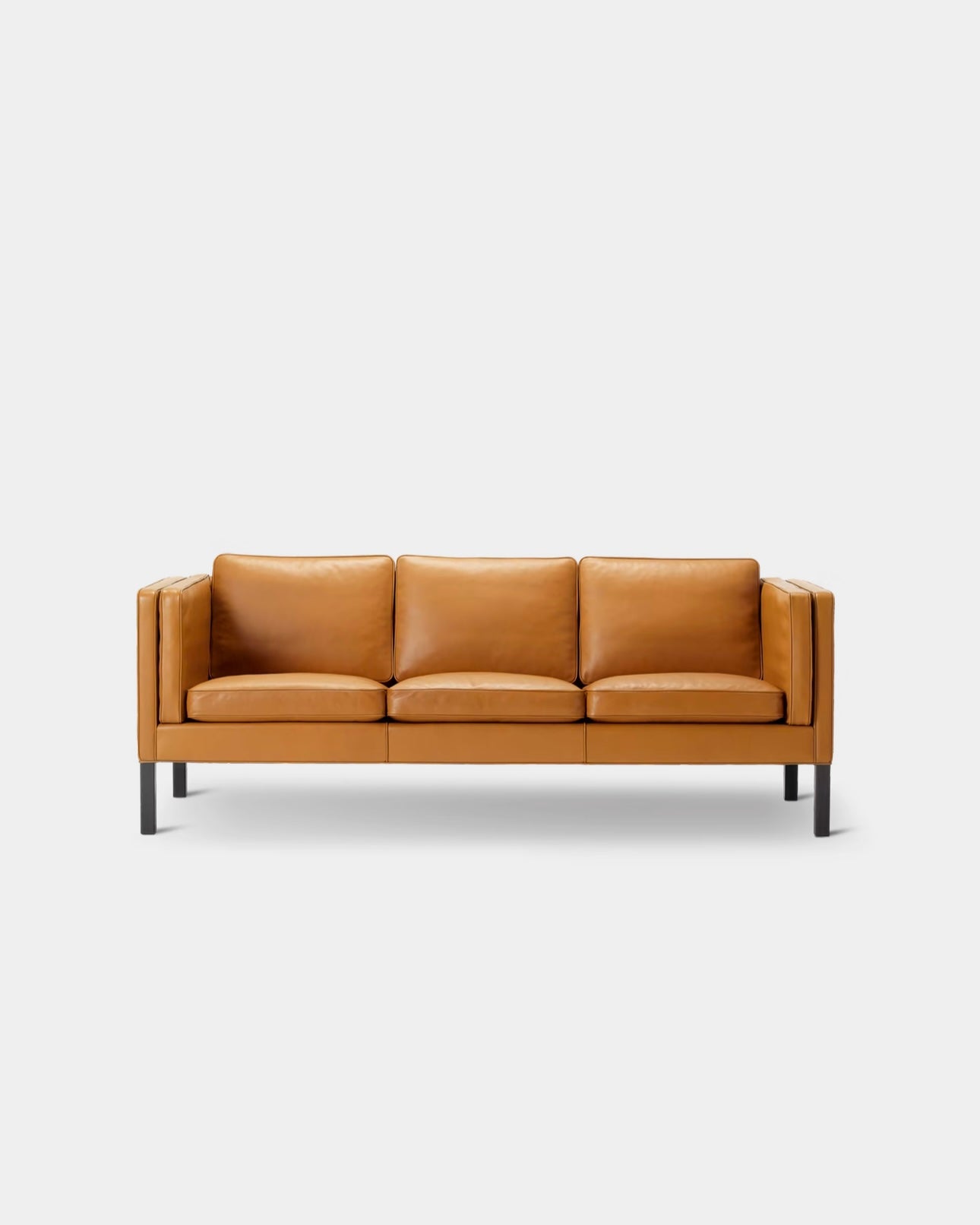 Mogensen 2333 Sofa | Cognac Leather and Smoked Oak