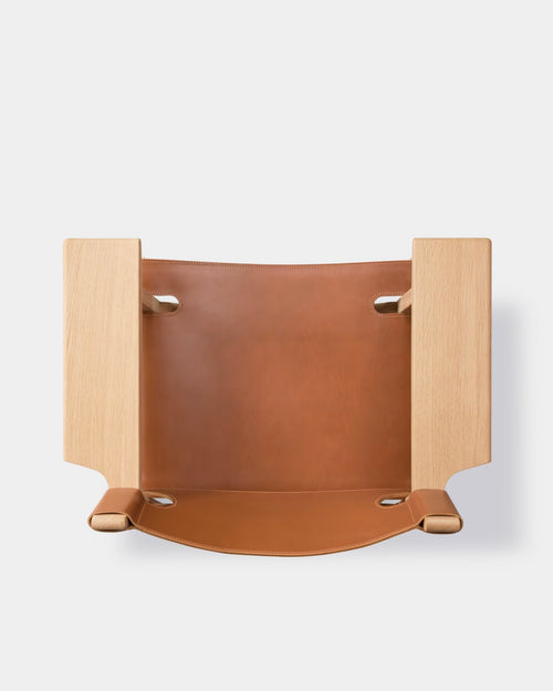The Spanish Chair | Cognac Leather and Light Oiled Oak