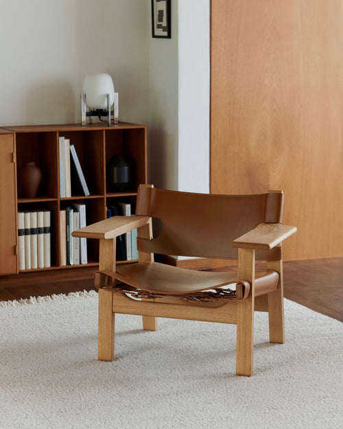 The Spanish Chair | Cognac Leather and Light Oiled Oak