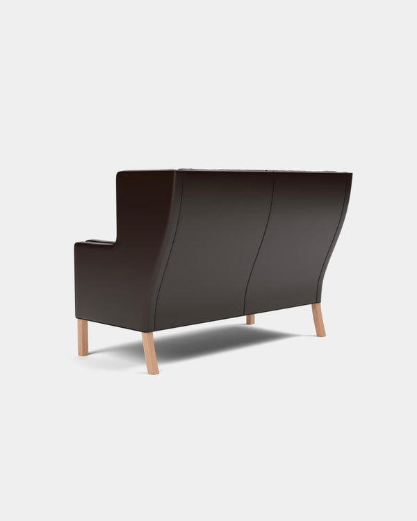 Mogensen Coupe Sofa | Mocca Leather and Oiled Oak