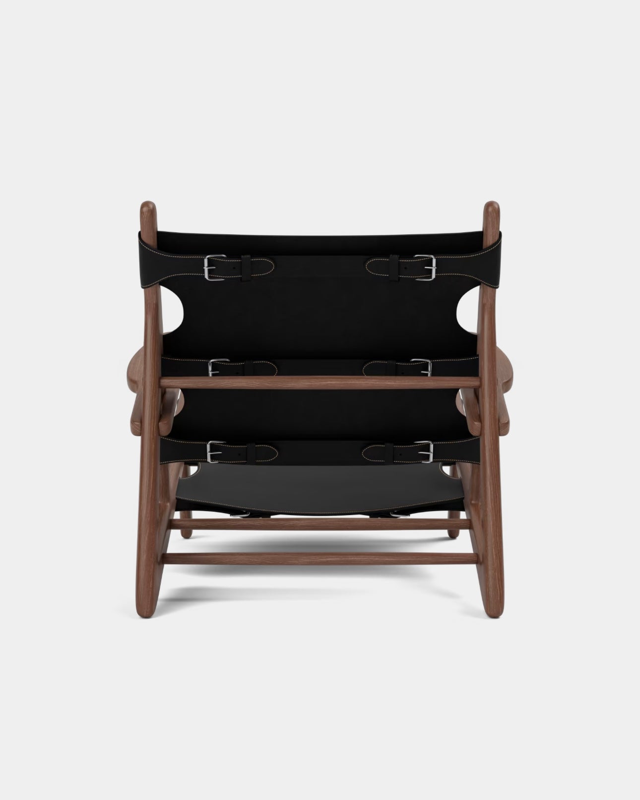 The Hunting Chair | Black Leather and Smoked Oiled Oak