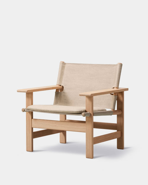 The Canvas Chair | Natural Canvas and Light Oiled Oak