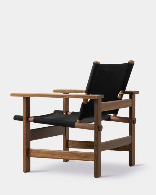 The Canvas Chair | Black Canvas and Smoked Oak