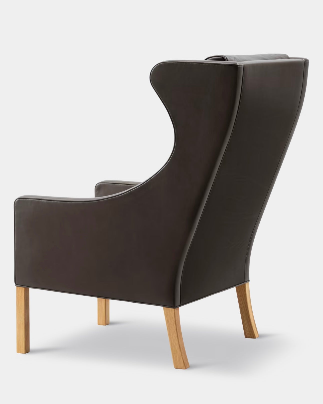 The Wing Chair | Mocca Leather and Oiled Oak