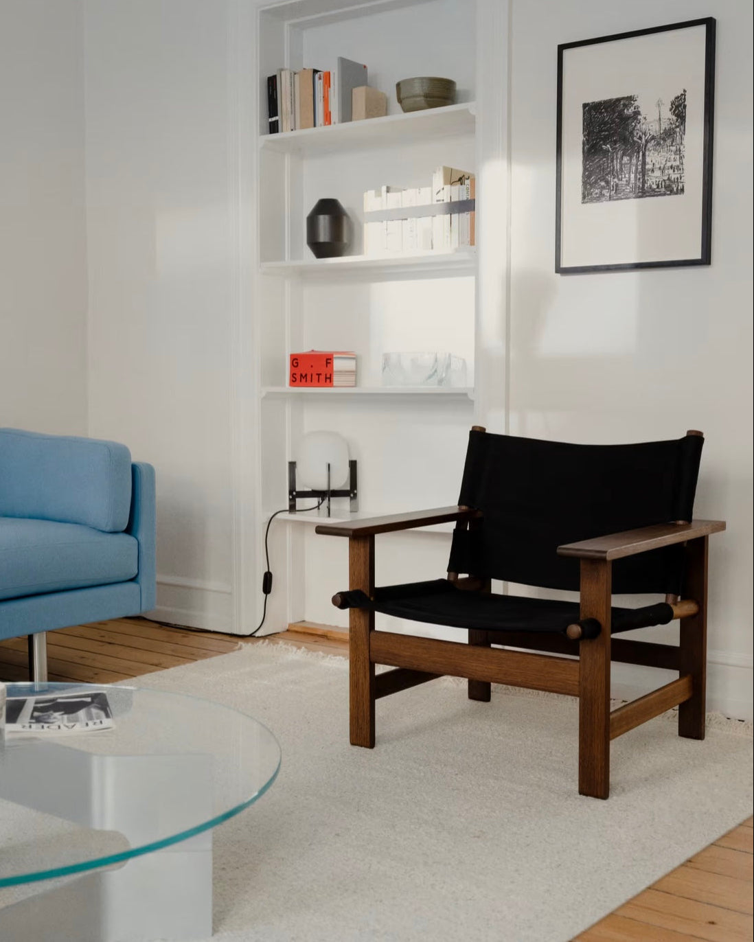 The Canvas Chair | Black Canvas and Smoked Oak