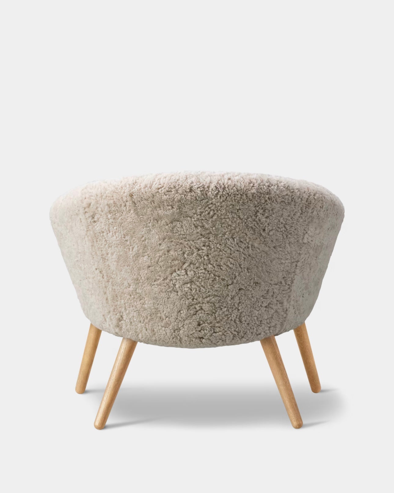 Ditzel Lounge Chair | Sheepskin and Lacquered Wood