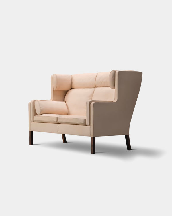 Mogensen Coupe Sofa | Natural Leather and Soaped Oak