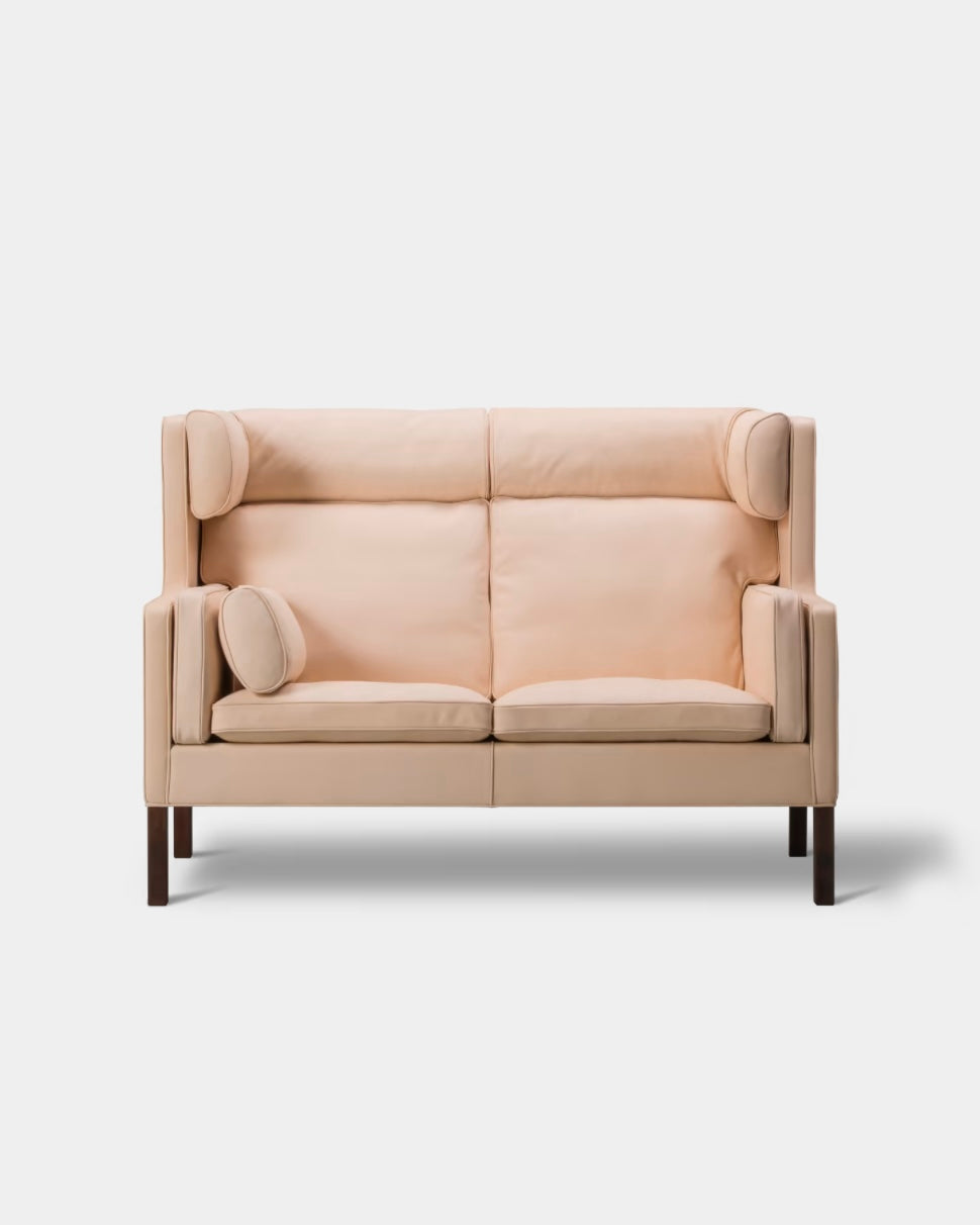 Mogensen Coupe Sofa | Natural Leather and Soaped Oak