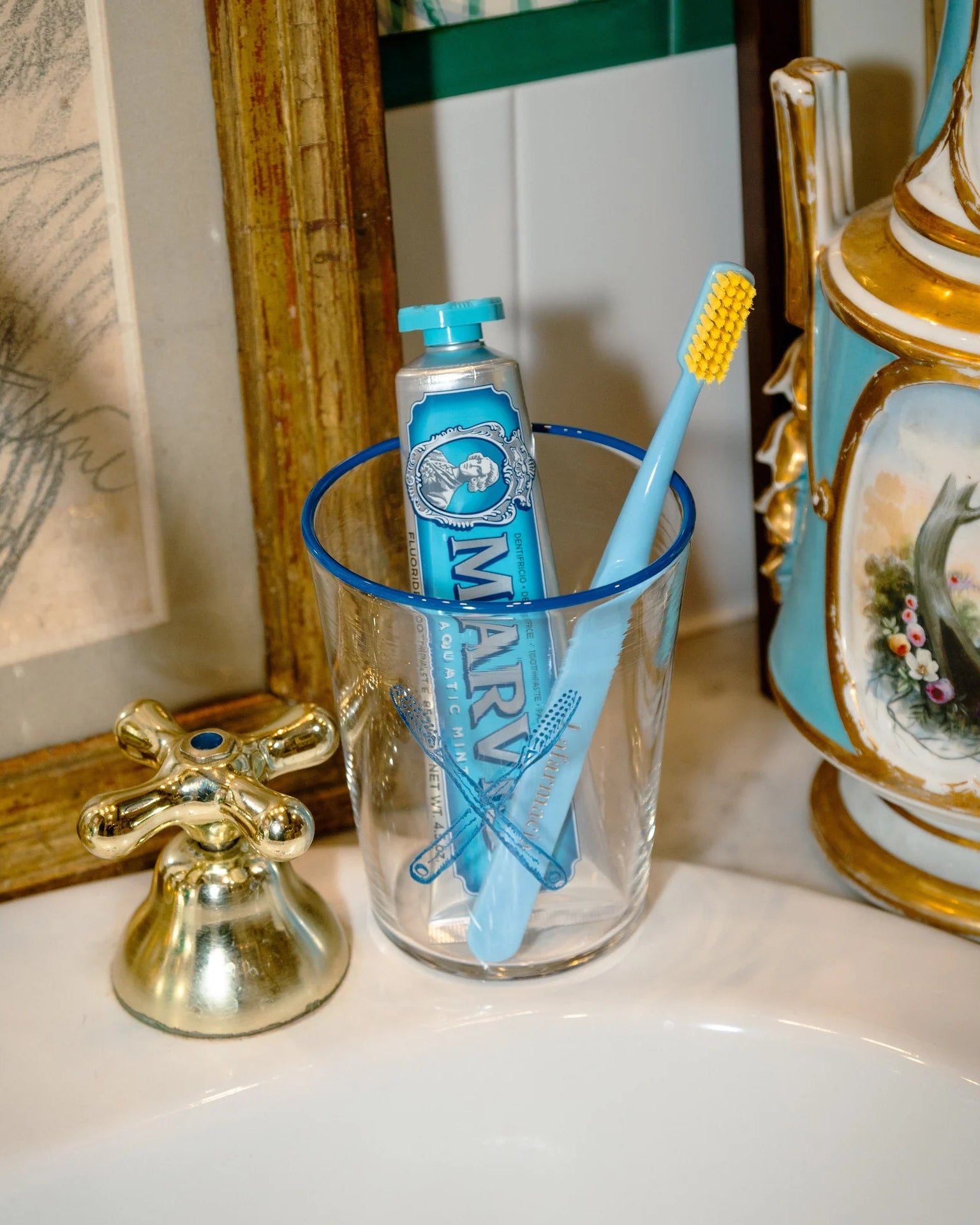 Spazzolino Toothbrush Holder - Summer Blu