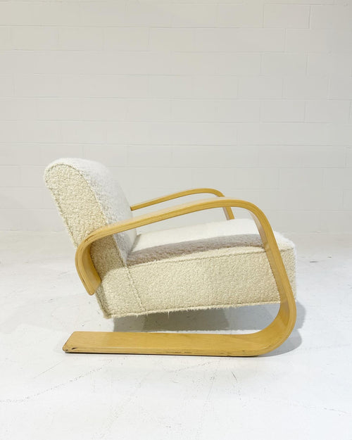 Model 400 "Tank" Lounge Chair in Rogers & Goffigon Wool