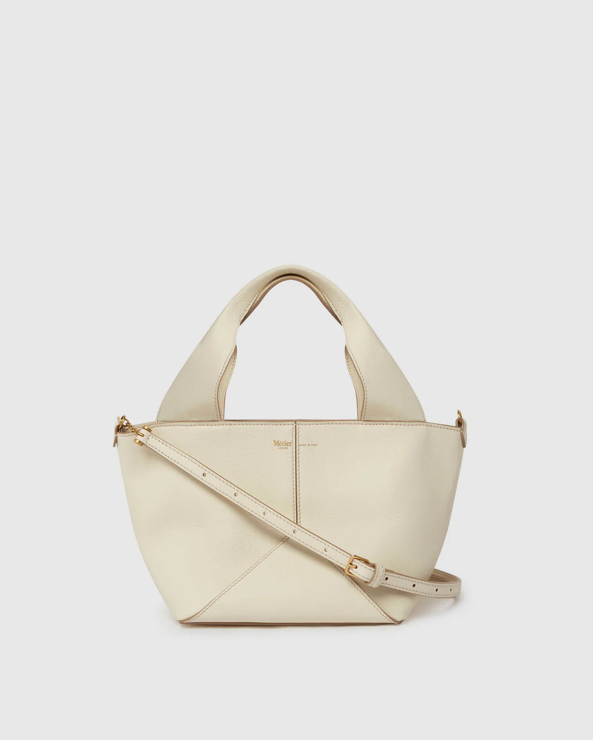 Market Mini in Smooth Calfskin White Sand