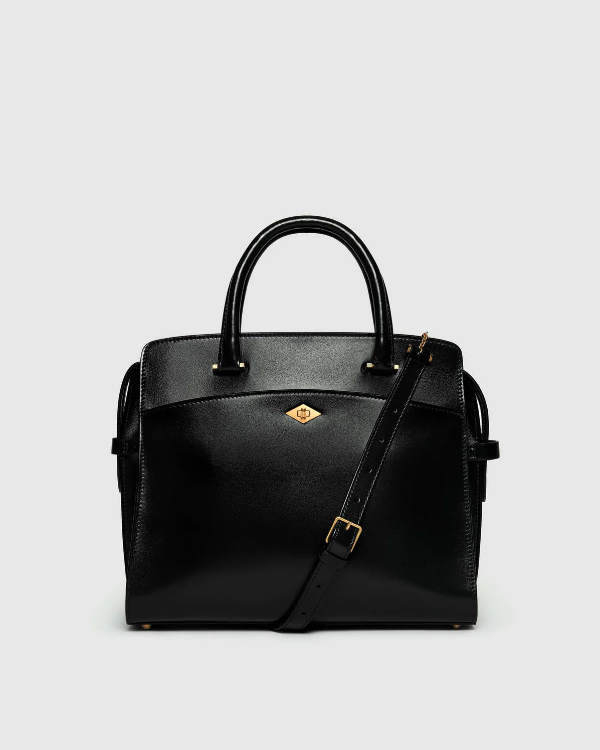 Private Eye Slim in Glossy Calfskin Black