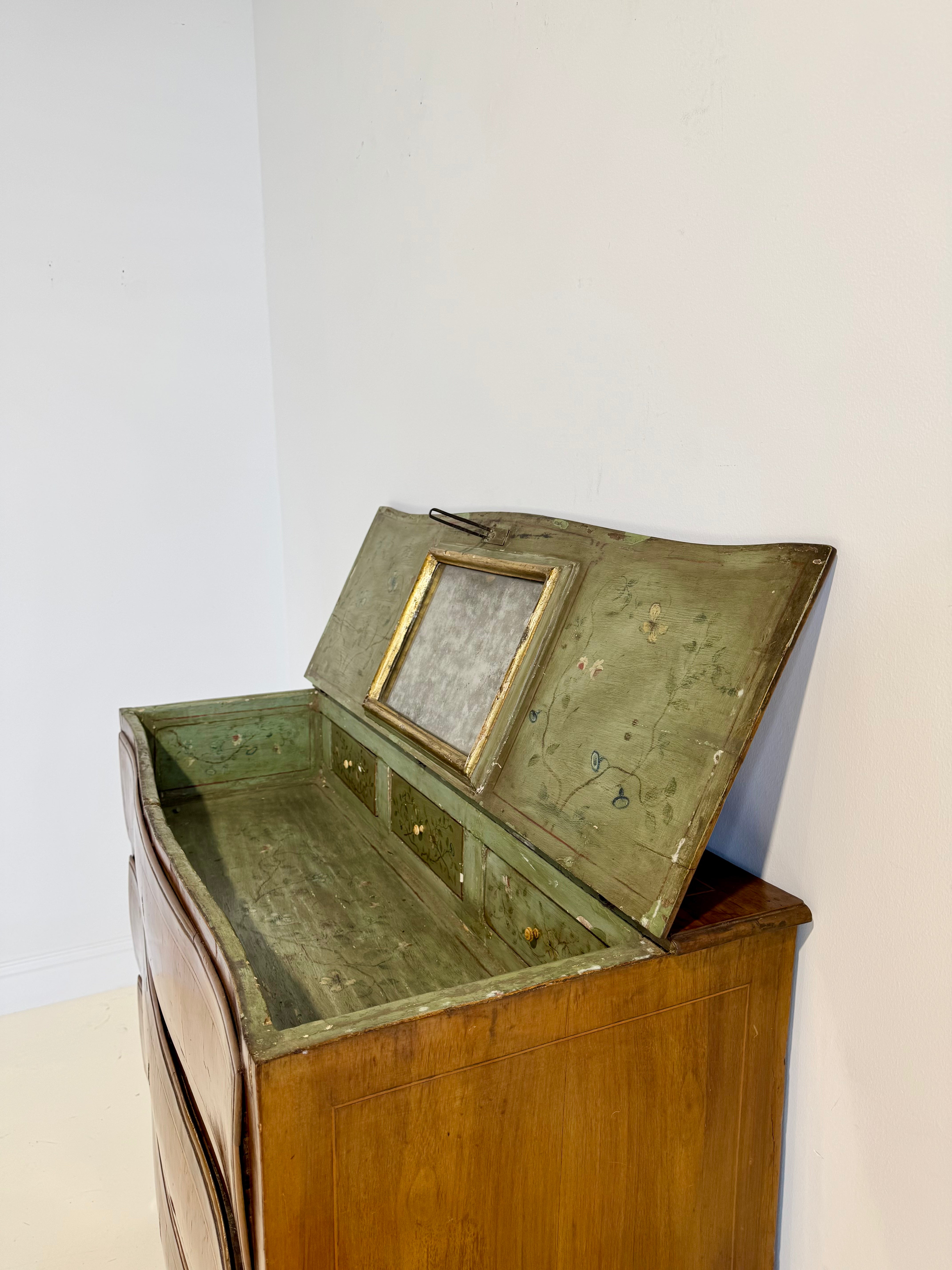 An 18th C. Italian Commode with Mirror Vanity