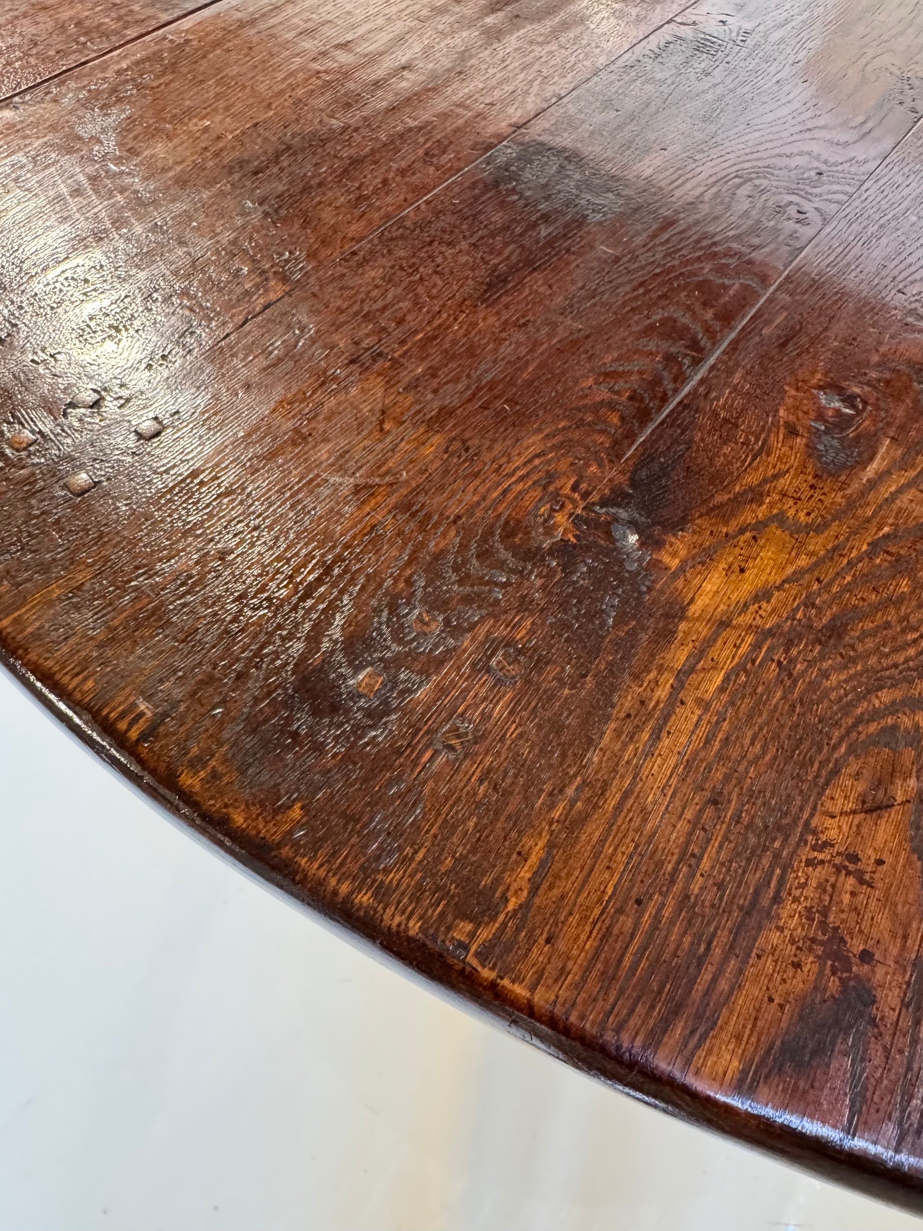 Antique English Drop-Leaf Gate-Leg “Wake Table”