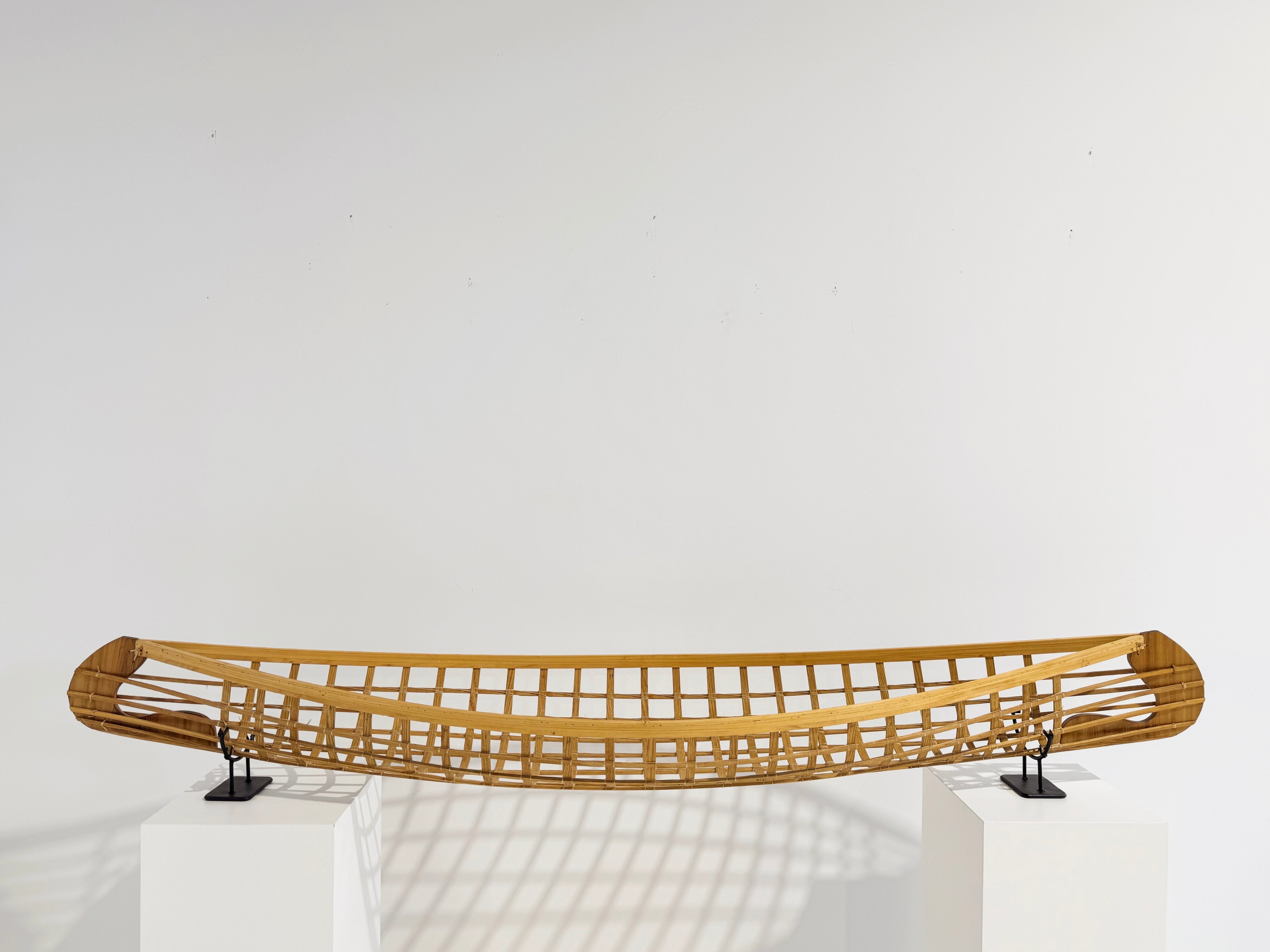 Hand-Built Canoe Model, Sculpture