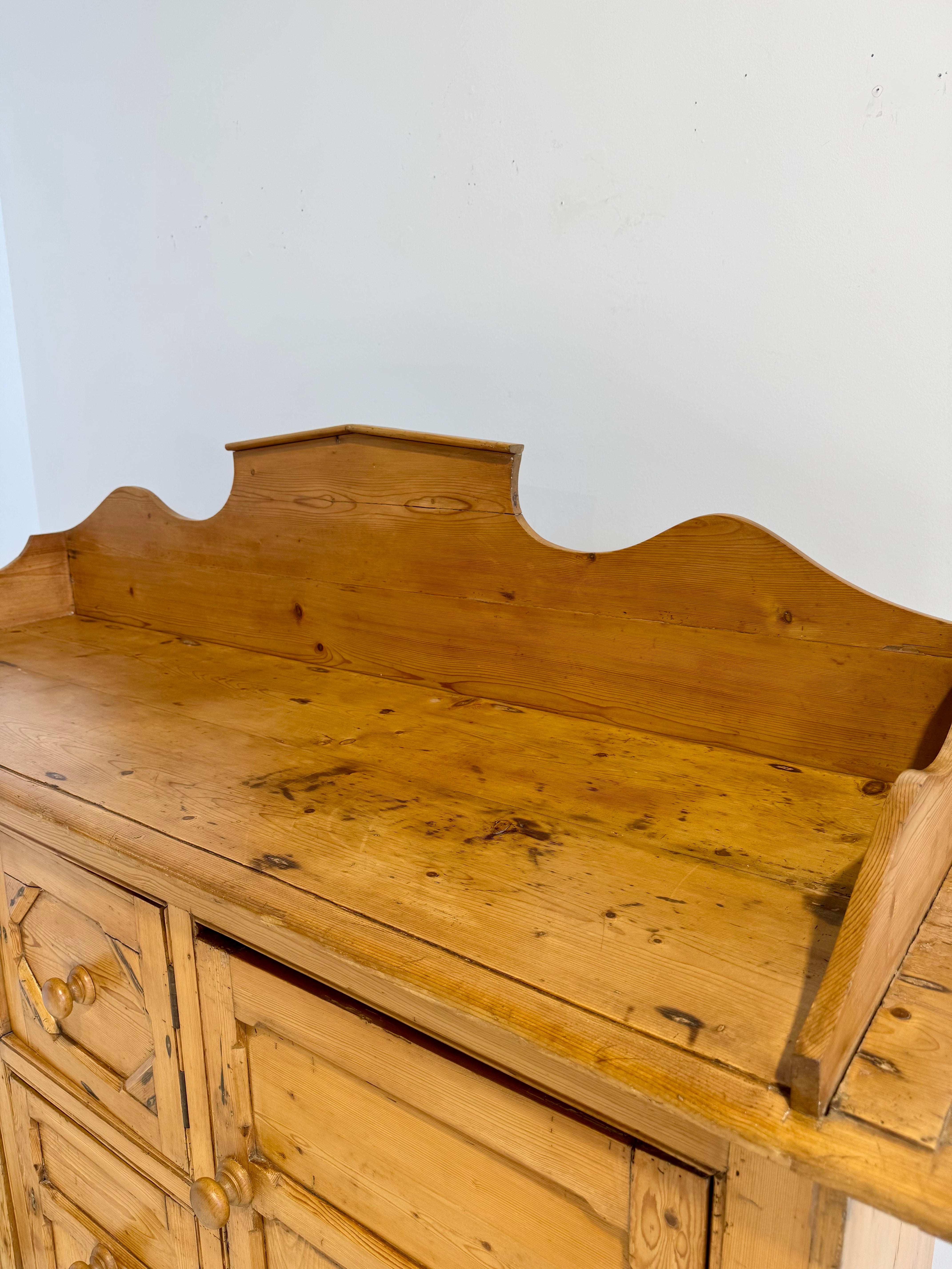 Antique English Pine Cabinet