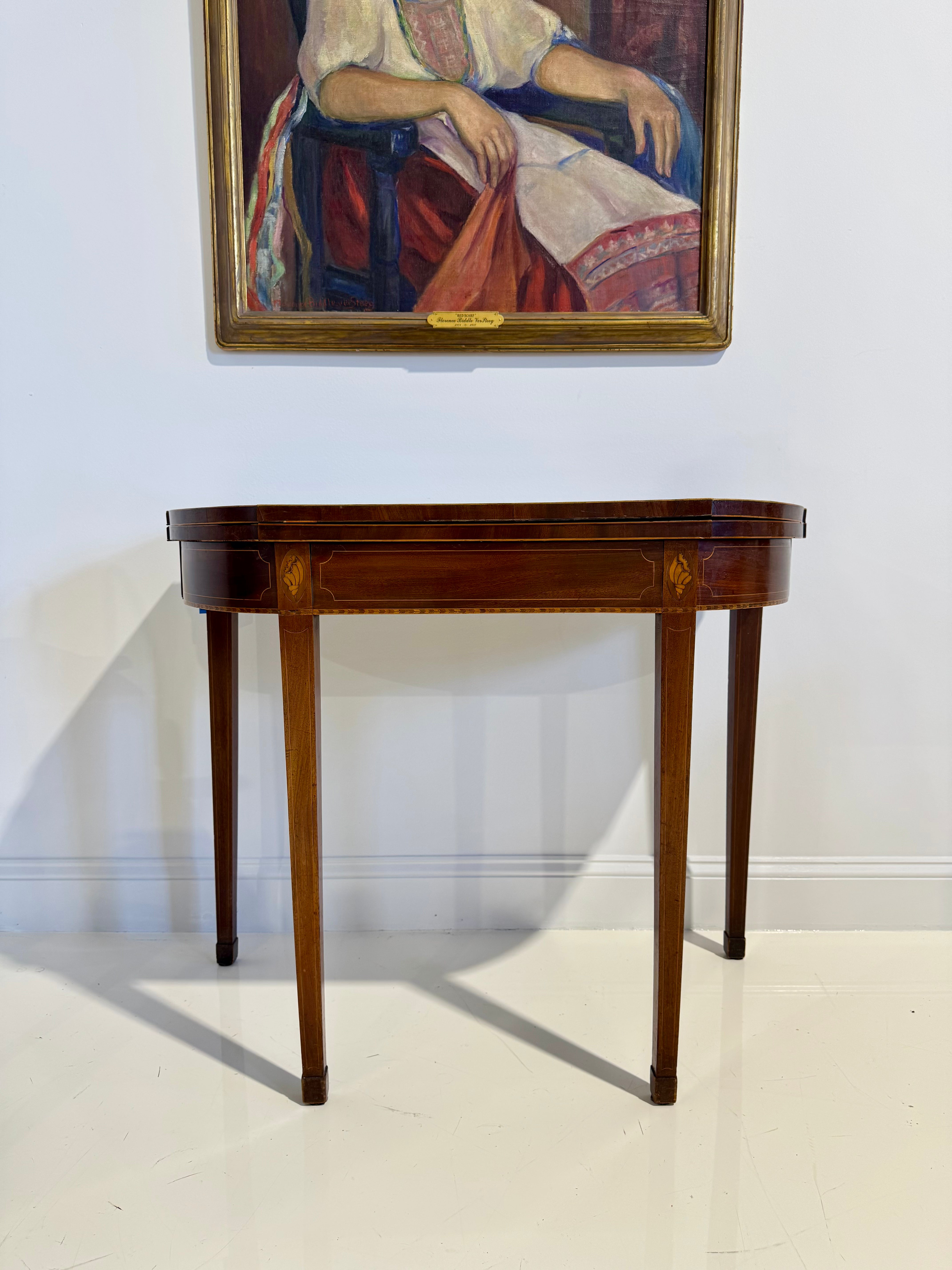 Late 18th c. George III Gateleg Game Table