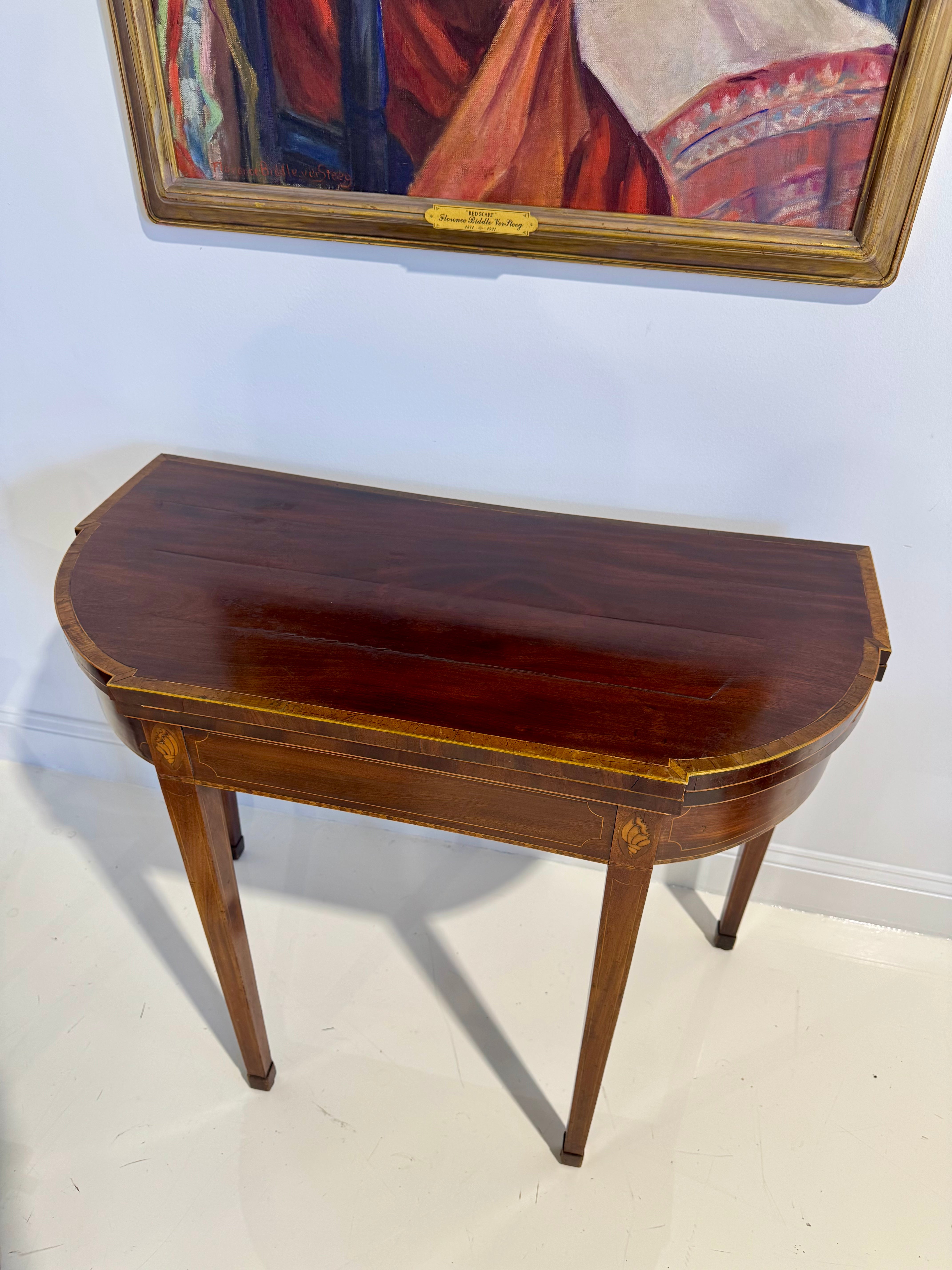 Late 18th c. George III Gateleg Game Table