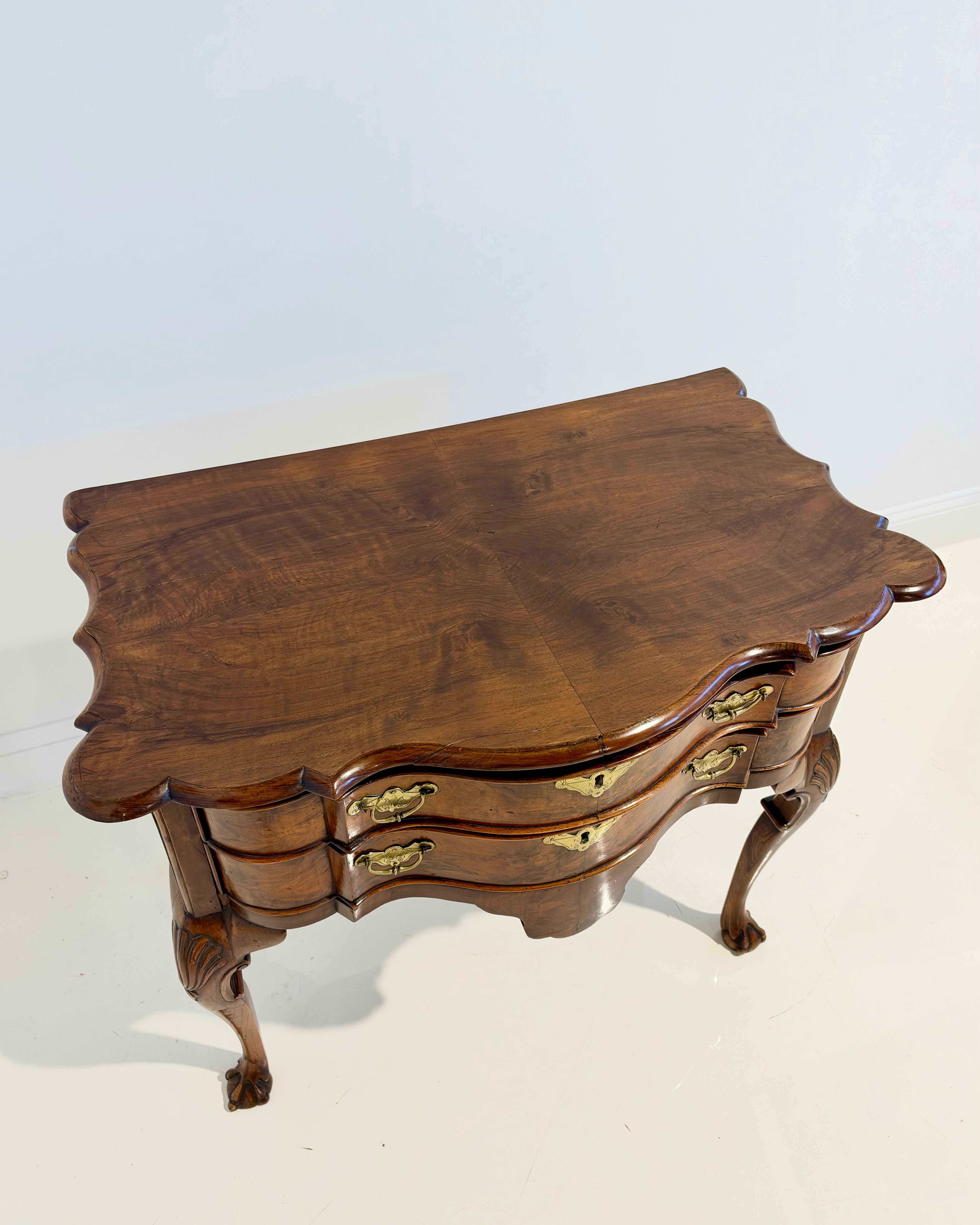 19th c. George I Style Walnut Dressing Table