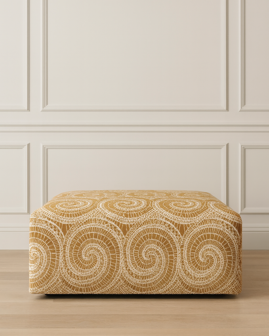 The Forsyth Ottoman in BDDW Fabric