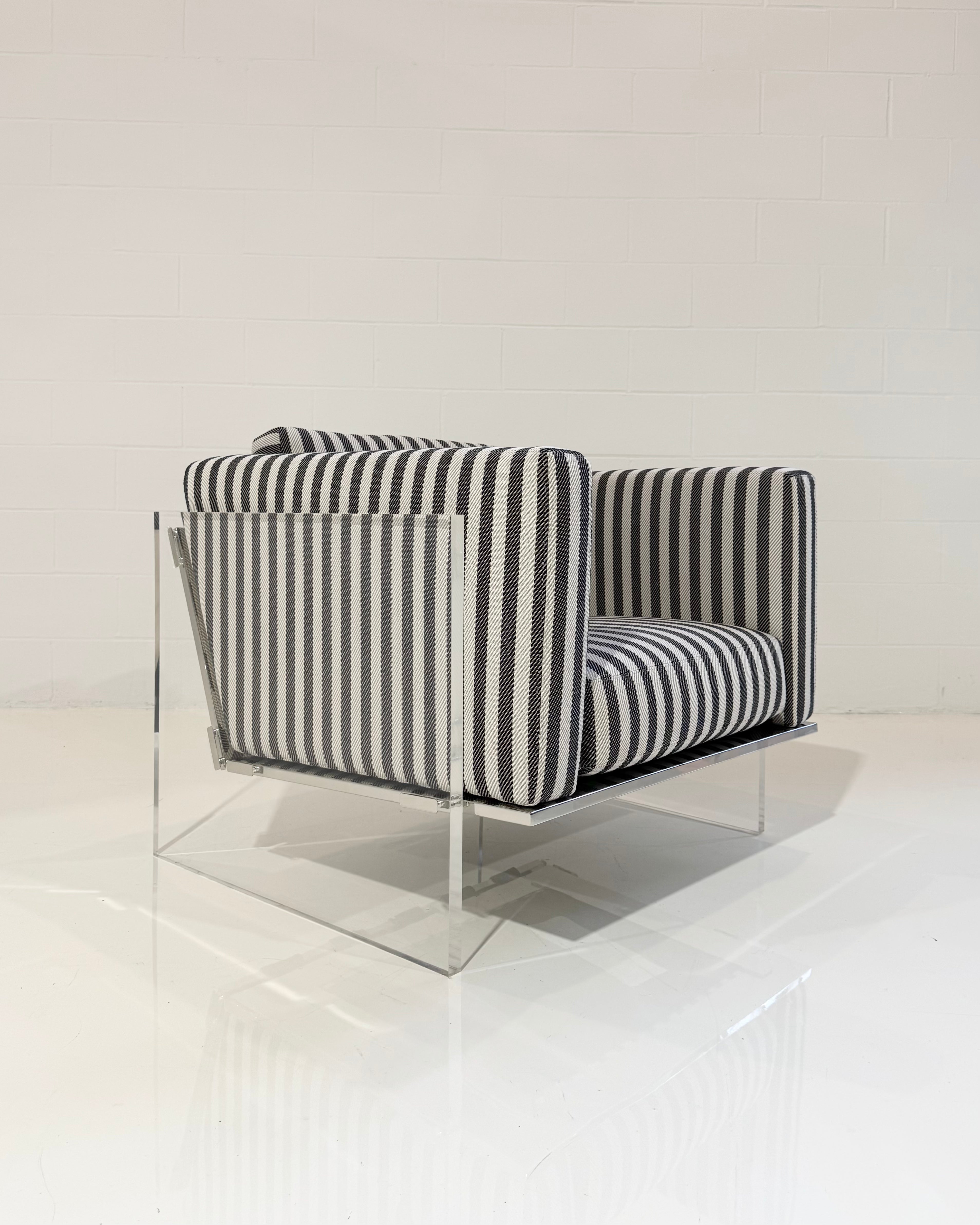 Get Smart Lounge Chair in Dedar 'Voulez Vous'