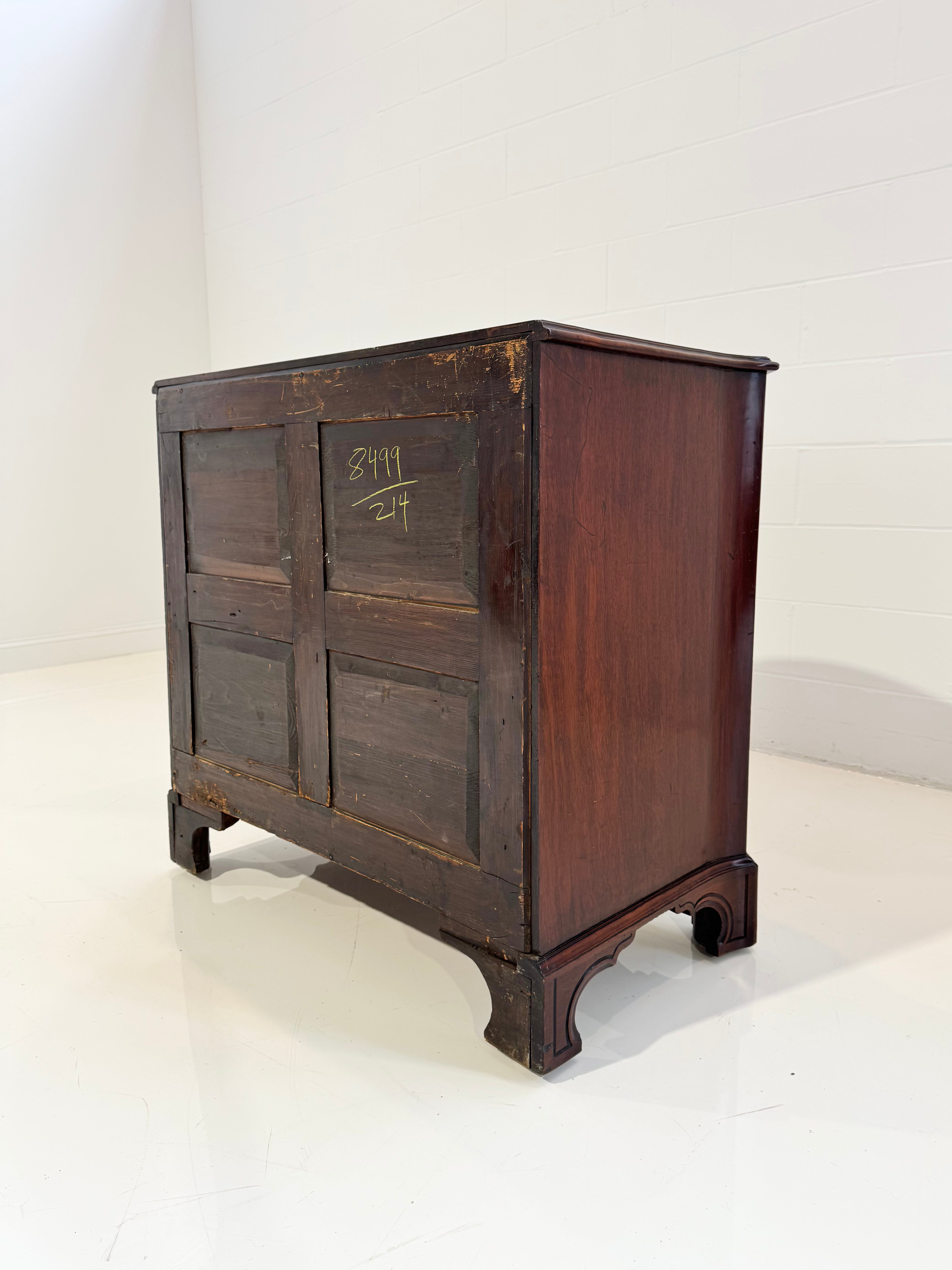 ON HOLD A George III Style Mahogany and Marquetry Chest of Drawers