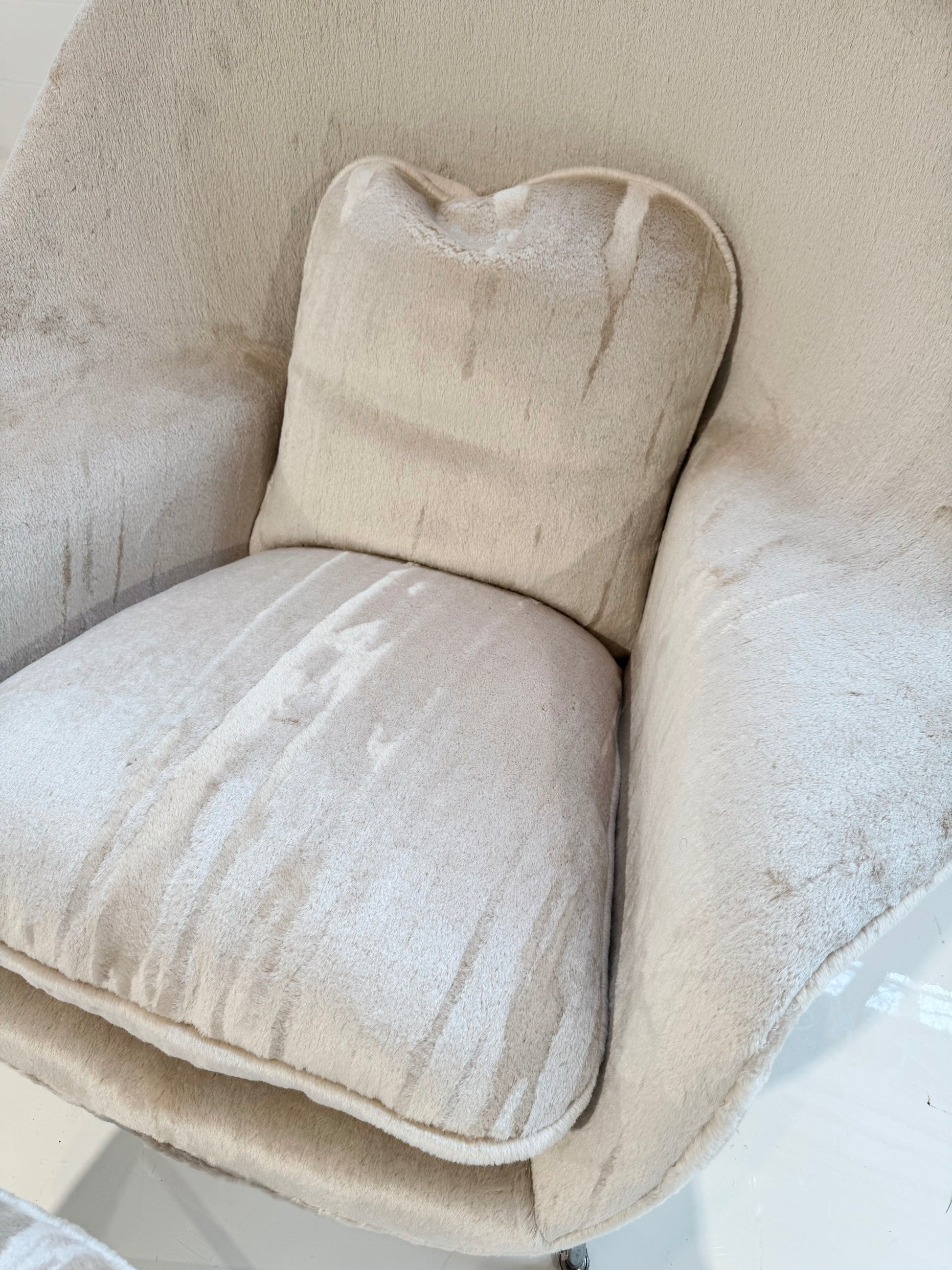 Bespoke Womb Chair and Ottoman in Dedar Orsetto - FORSYTH