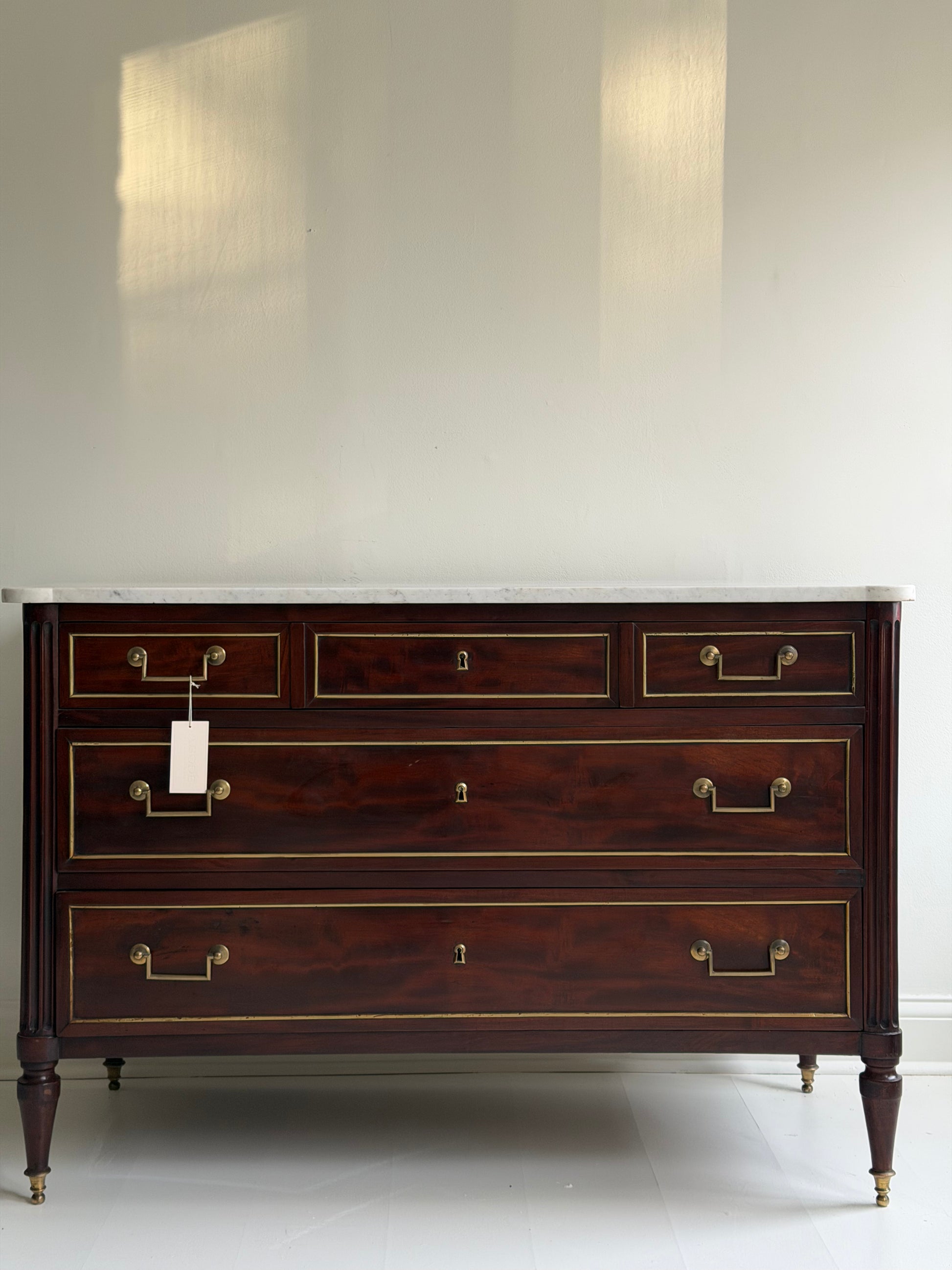c. 1800 Louis XVI Mahogany Commode - FORSYTH