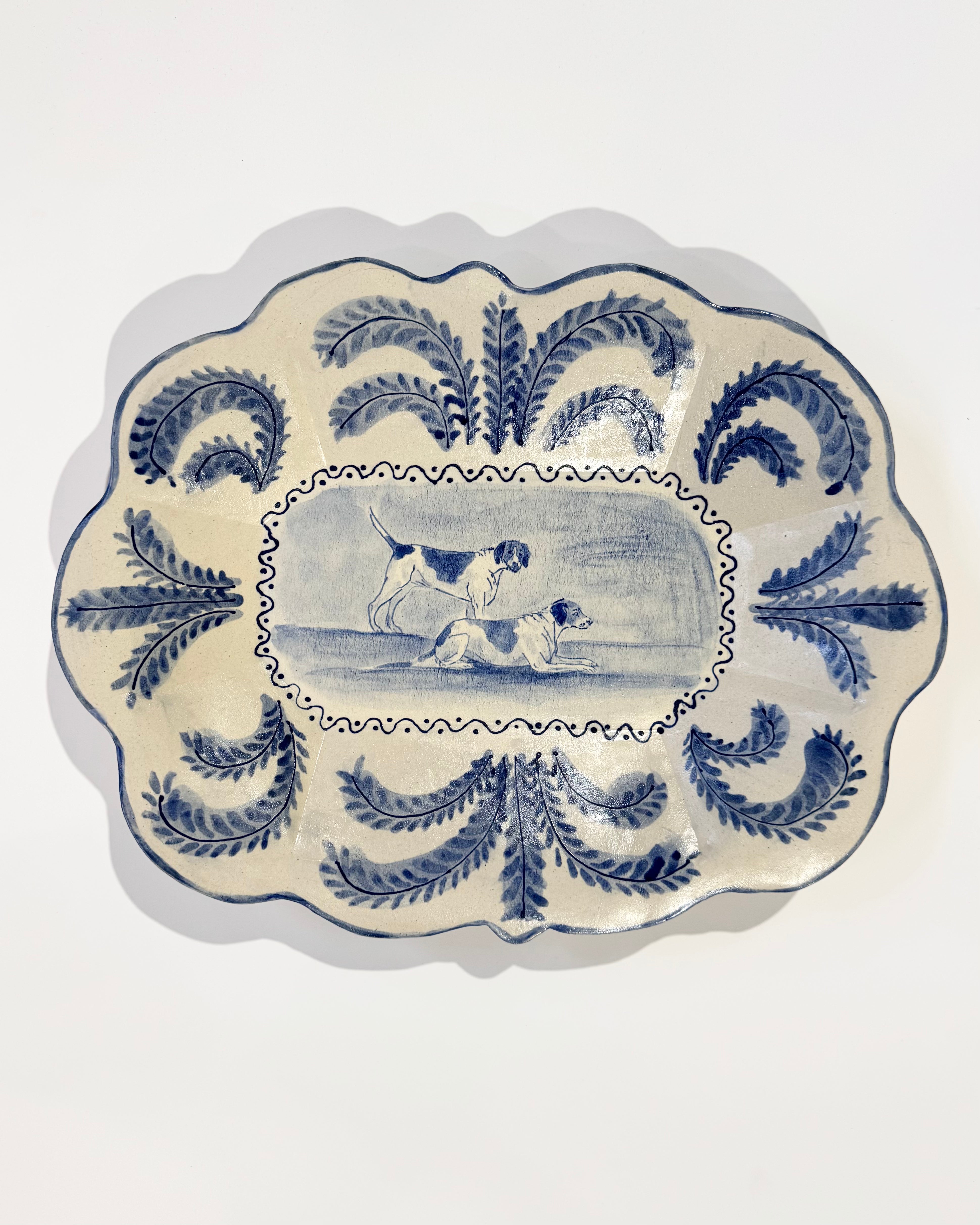 Hound Couple Platter